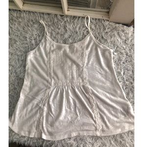 Women’s White Lace Old Navy Tank -Sz SP